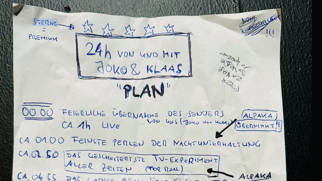 Joko & Klaas Programmplan