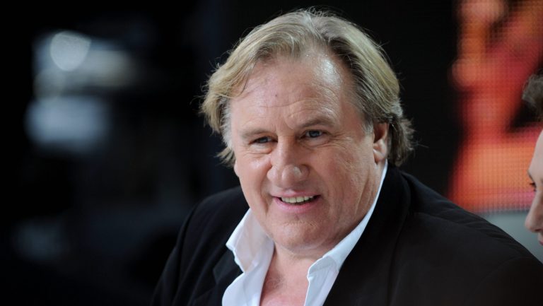 Grand Journal Cannes Gerard Depardieu appears on Canal + TV show Le Grand Journal during the 67th Cannes Film Festival i